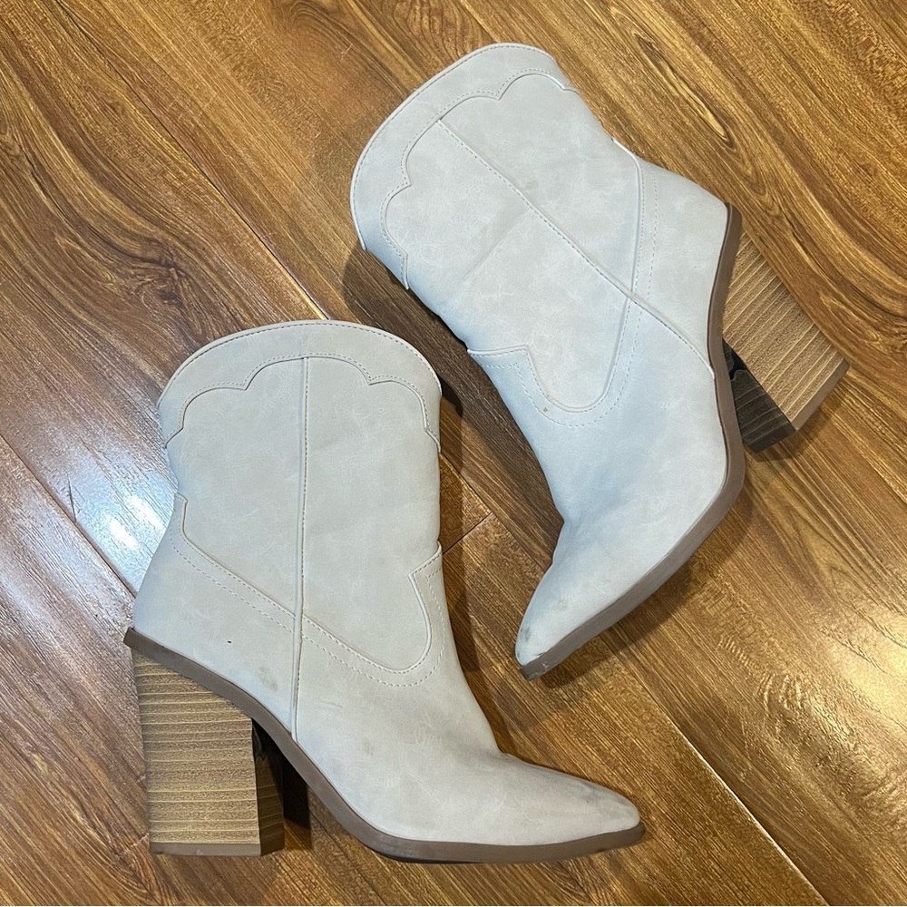 Western Block Heel Booties